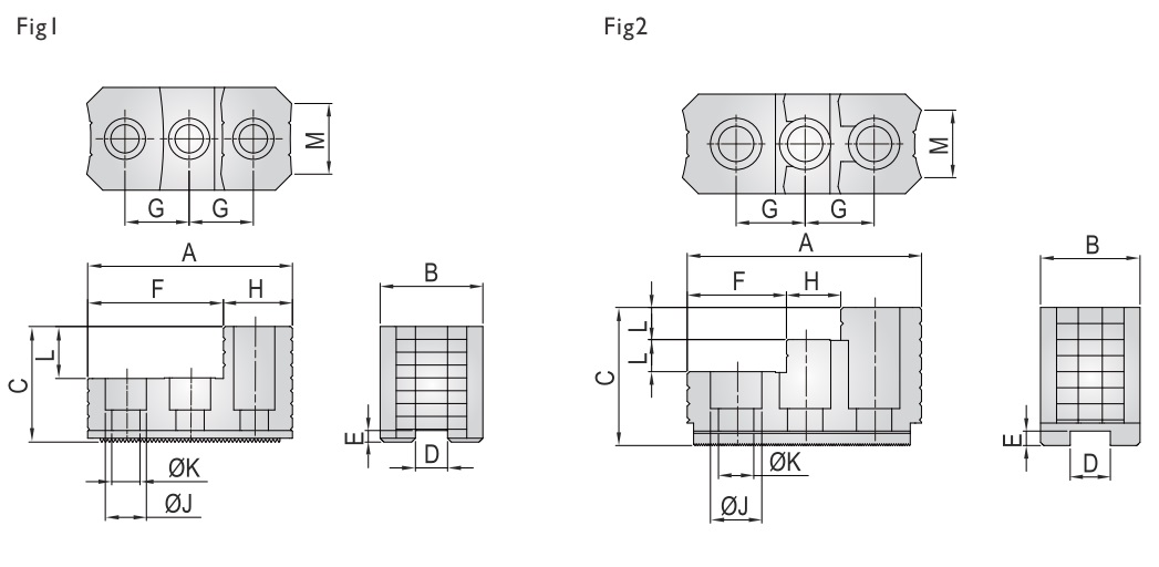 HARD TOP JAWS - SERRATION (PD1-32-1)